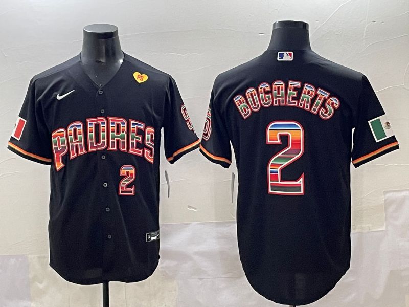 Men 2025 San Diego Padres #2 Bocaerts Black Game Nike MLB Jersey style 10->san diego padres->MLB Jersey
